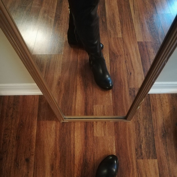 Michael KORS BERKLEY RIDING ANKLE LEATHER BOOTS 5.5 5.5M - Picture 7 of 8